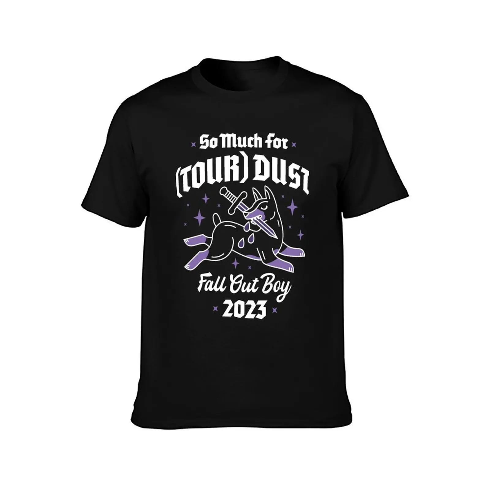 Dog Dust T-Shirt, Summer Casual Cotton Tee, Oversized Streetwear Tops, Vintage Graphic Print, Loose Fit Short Sleeve