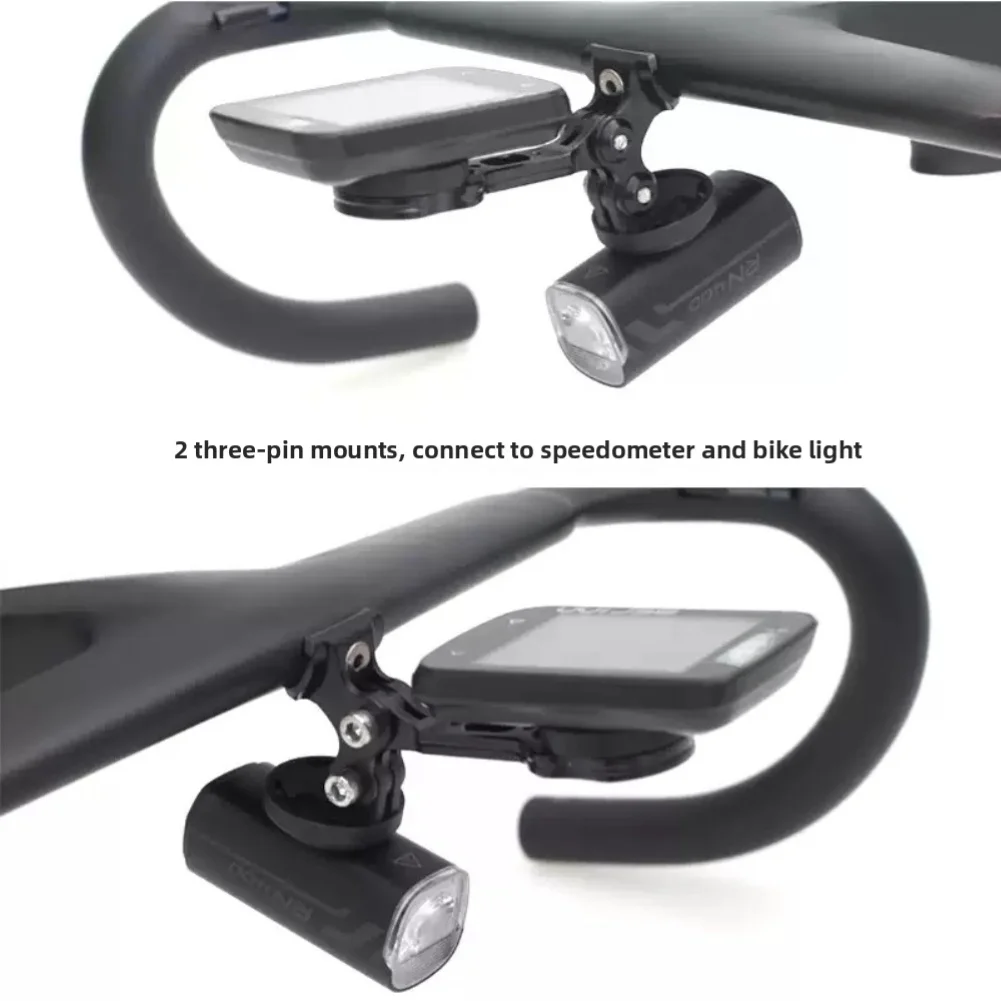 Bike /Mount /Handlebar Bracket Aluminum Alloy Dual Slot For Trek For SLR Gen7 Integrated Bar For Garmin SPORT Computer Light