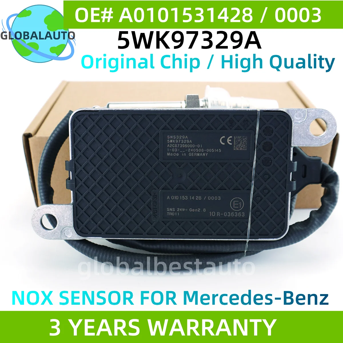 

5WK97329A A0101531428 A0101530003 5WK9 7329A High Quality NEW Nox Sensor 24V For Mercedes-Benz Trcuk Actros MP4 Euro 6