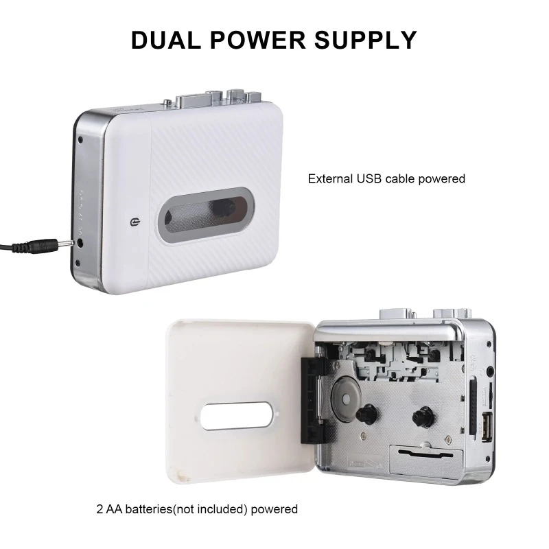 EOENKK Cassette Tape to MP3 Converter Cassette To MP3 Card Player U Disk Tape Recorder to MP3 Player Cassette Player