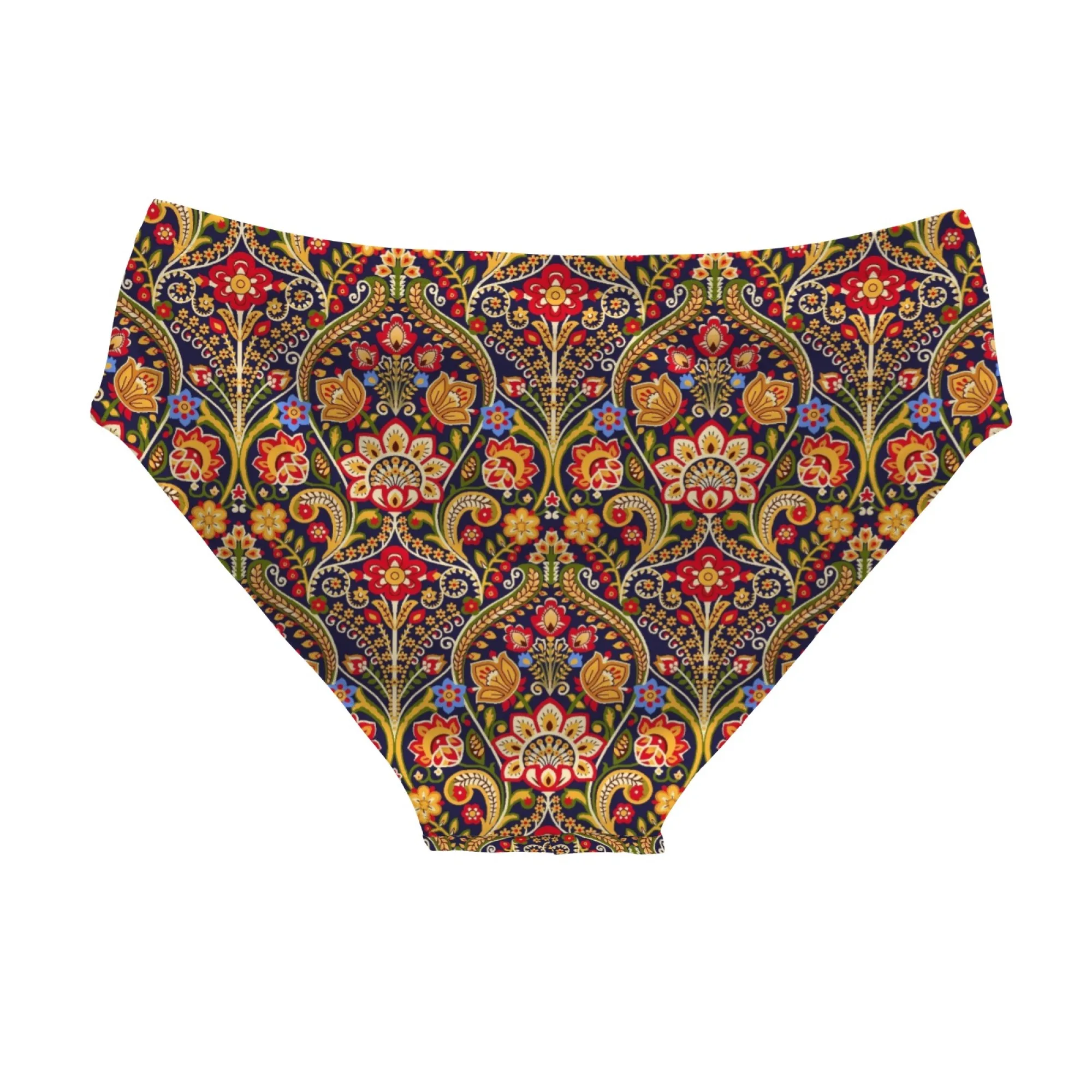 Bohemian Vintage Floral Men's Swimming Trunks Beach Surf Shorts Lightweight Soft Comfortable Men's Briefs Sexy Bikini Swimwear