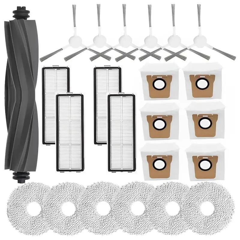 

TFORU-For Dreame L10S Ultra/Dreame L10s Ultra Robot Vacuum Replacement Parts Main Side Brush Hepa Filter Mop Cloth Dust Bags