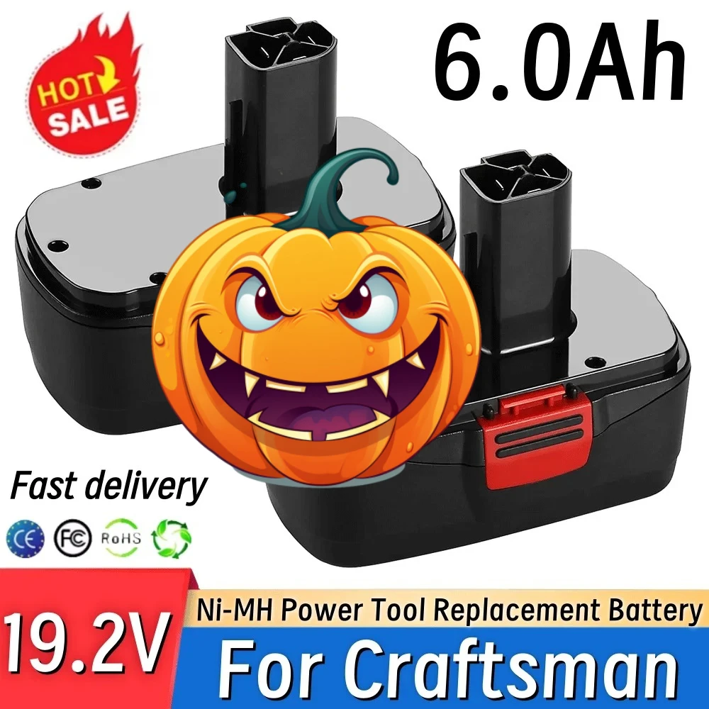 2026 19.2V Replacement Battery For Craftsman C3 DieHard 11375 1323903 130211004 11045 31511485 6.0Ah Lithium Power Tool Battery