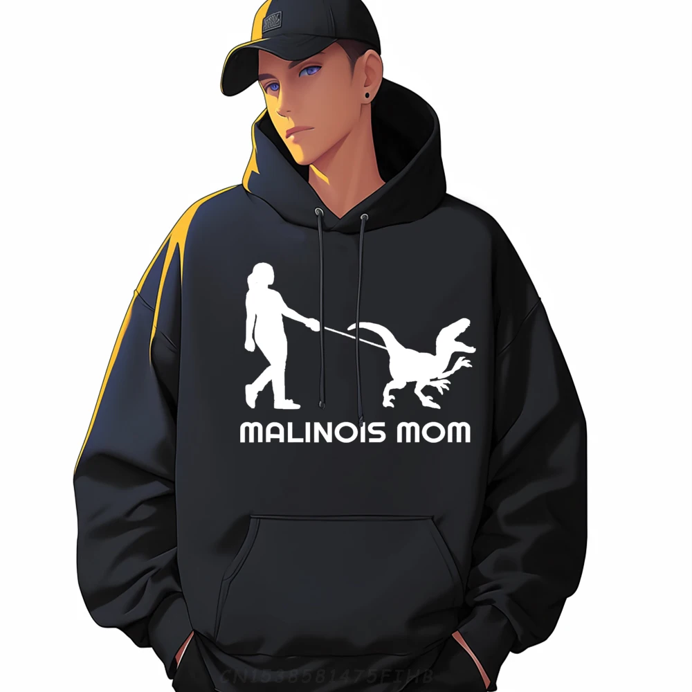 

Belgian Malinois Mom Hoodies Long Sleeve Family Funky Mens Autumn Sweatshirt Family Hoodies O Neck