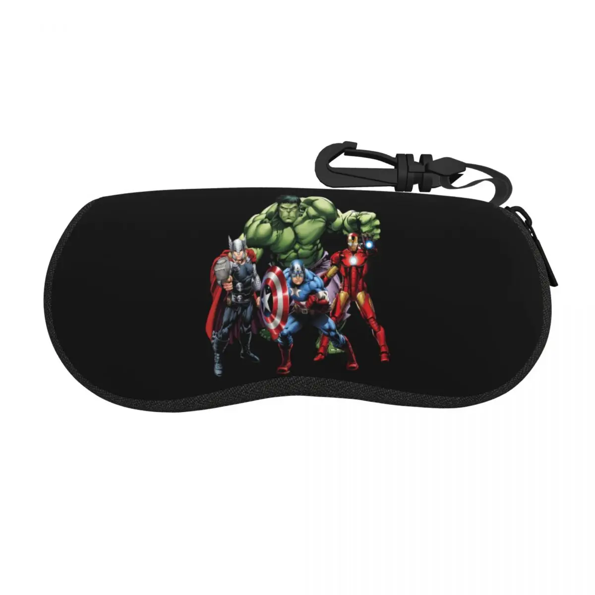 

Custom Disney Iron Man Marvel Film Sunglasses Soft Case Neoprene Zipper Shell Eyeglass Case Protective Box For Glasses
