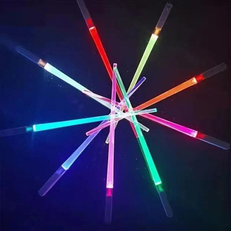 1 Pair Concert Light Stick Light Up LED Light saber Chopsticks Lightweight Portable Glow in the Dark Light for Party Festival