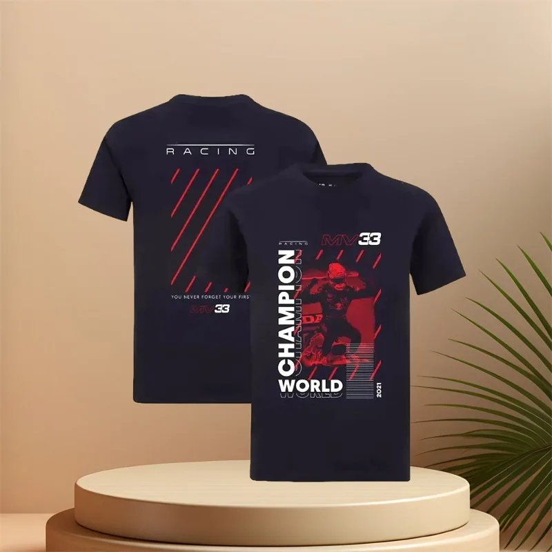 24/25 Summer F1 Racing Prima Team T-shirts  Fitness Tops Tees Men Women Sports Short Sleeve Clothing  Fans Commemorative Jersey