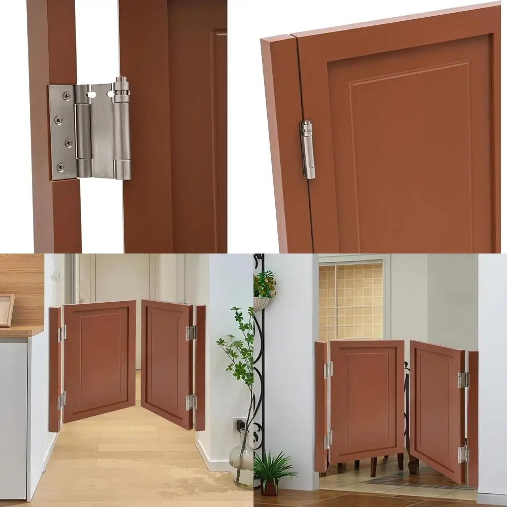 

Swinging DoCae DoDouble Hal Door Solid Wood Son DoPorch Entrance Partition Dowith 4 Metal Hinges or Balcony Kitchen Stairs Bedro