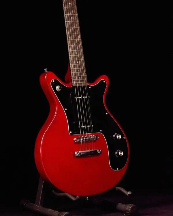 KGD Electric Guitar with 6 String, Solid Body Electric Guitar, P90 Pickups, Bone nut, Right Handed, 22 Frets,