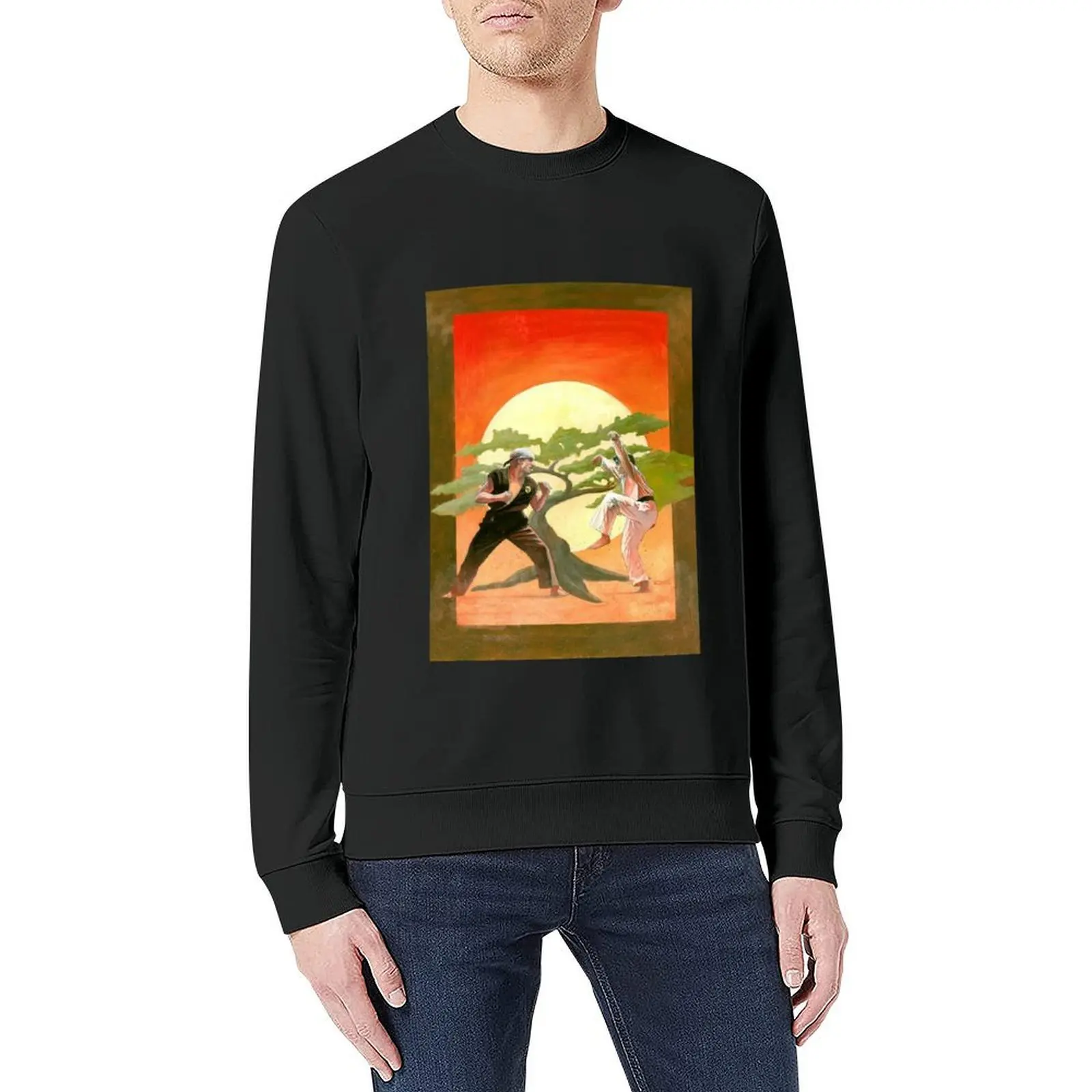 The Karate Kid Movie Poster Painting Pullover mens designer clothes male clothes tracksuit sports sweatshirt man