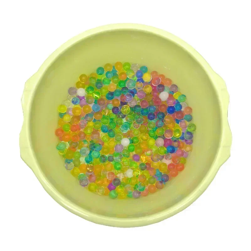 BY10000Pcs Water Beads Pearl Shaped Crystal Soil Water Beads Mud Grow Magic Jelly Balls 7-8MM Wedding Home Decor Hydrogel