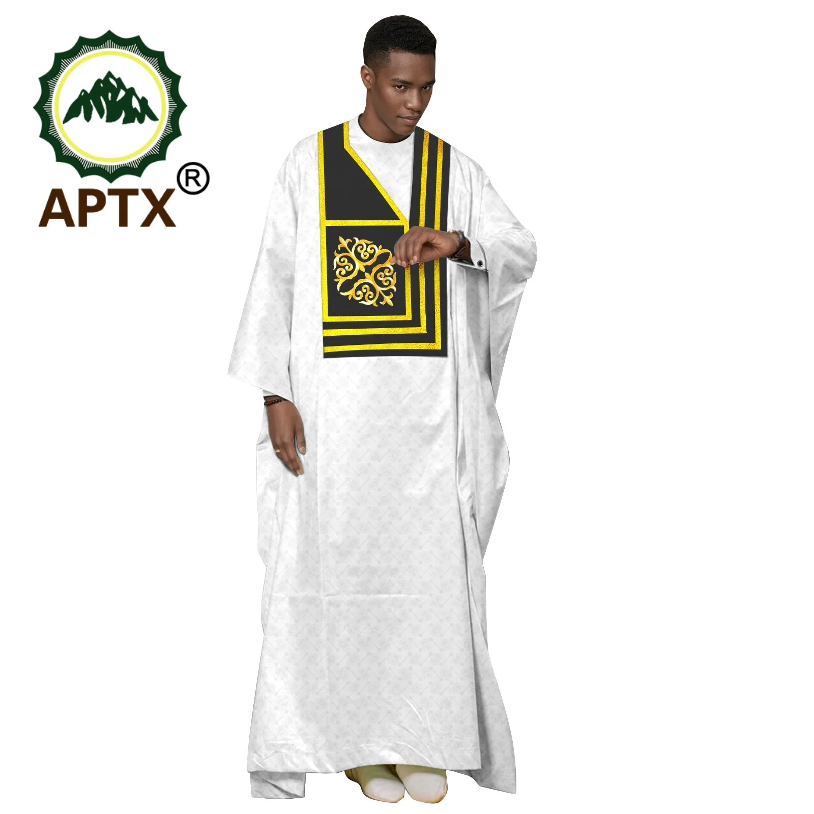 African Clothes for Men Tradition Embroidery Long Robes Wear Formal Attire Suits  Wedding Party African Men's  Outfits  2416119