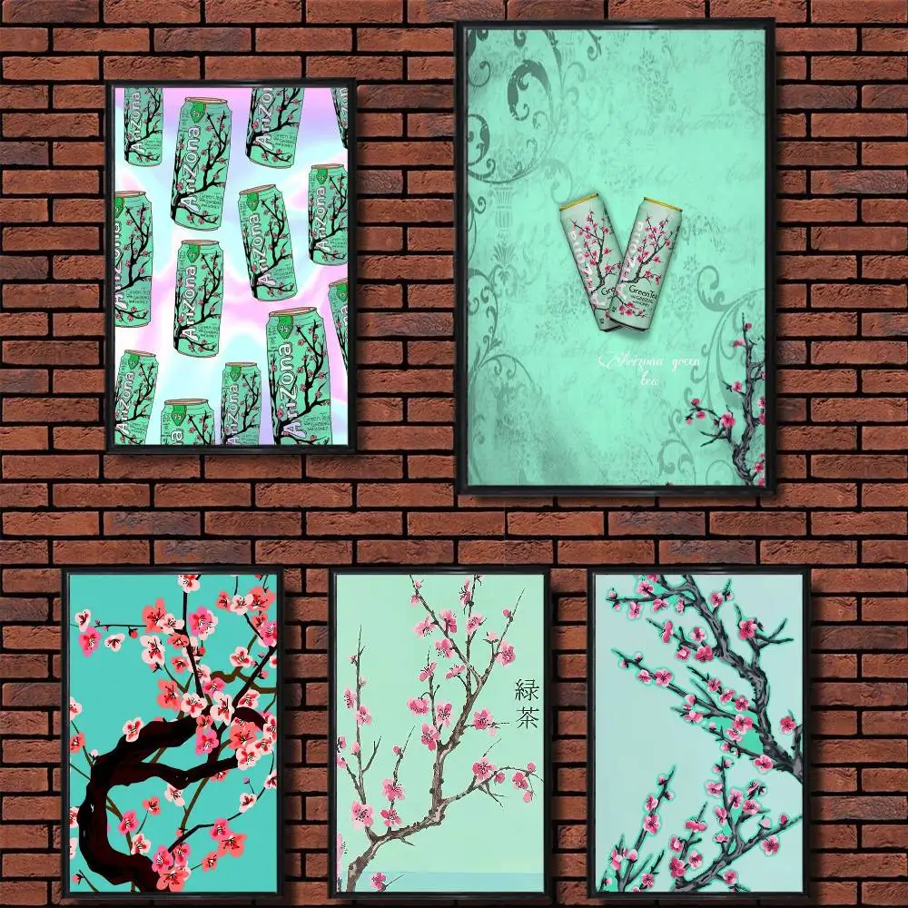 

A-ArizonaES Green Tea-ES Poster Prints Wall Art Painting Picture Gift Living Room Bar Restaurant Dec Sticker Large
