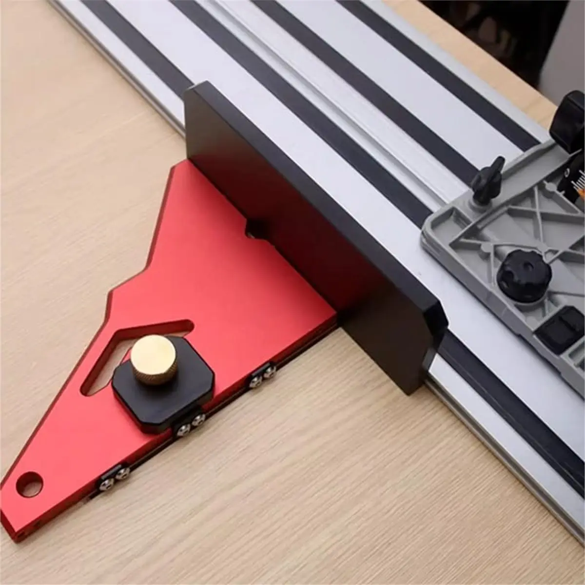 DT35BG Router Table Plate for Table Saw Jig Square Crosscut Sled Tool Push Board 90 Right Angle Corrector Cutting and Workpiece
