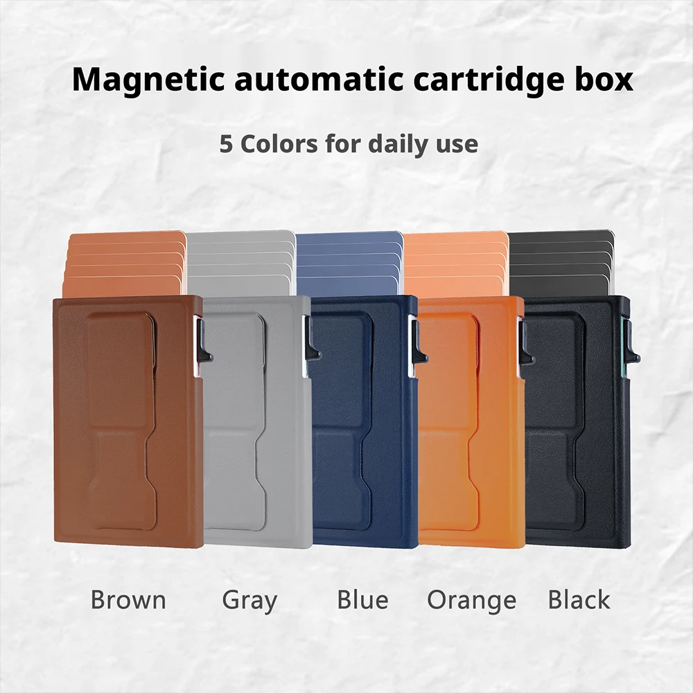 

2026 New Magnetic For MagSafe Card Wallet Pop-up Push Button Bank Credit Card Case Holder Wallet With Phone Bracket Function