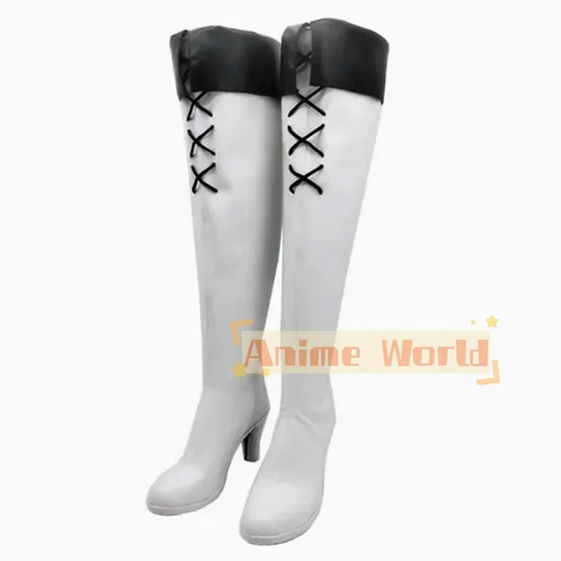Akame Ga Uccidi! Esdeath Scarpe Stivali Cosplay Carnevale di Halloween Natale