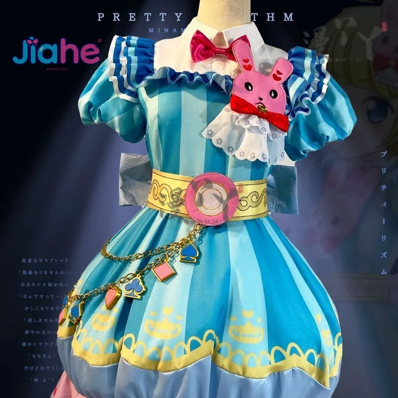

Anime Pripara Minami Mirei Cosplay Costume Little Idol Lolita Dress Halloween Party Girl Sweet Uniform Accessories Prop Set