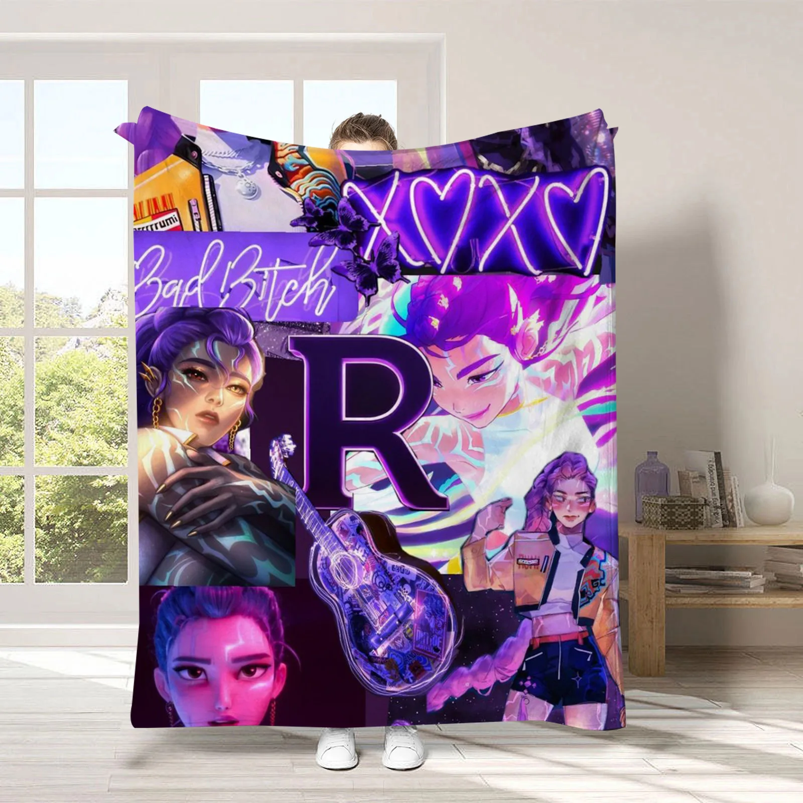 K-pop شيطان الصيادين بطانية جودة لينة دافئة مريحة ديكور المنزل الفانيلا البطانيات الشتاء الاطفال الأريكة السرير رقيق المفرش #2