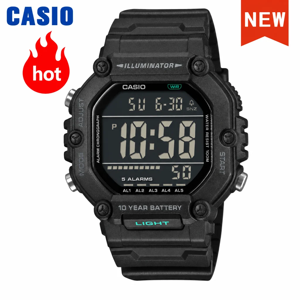 Casio Watch for Men AE-1600HX Series Suit Quartz 100m Waterproof Sports Vintage Square Watch Classic Fashions Style New for 2026
