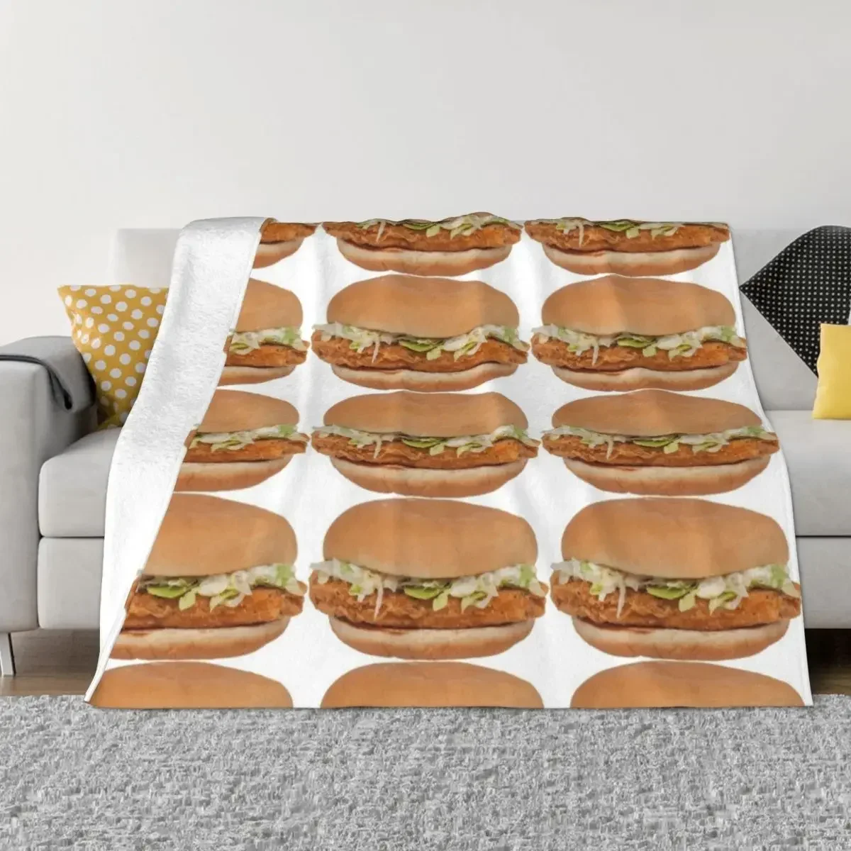 

McChicken Throw Blanket Personalized Gift Large Blankets