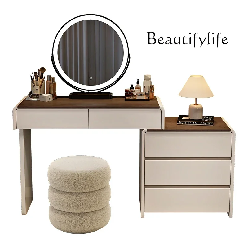 

Dresser Miroir Makeup Tables Organizer Nightstands Wooden Standing Storage Dressing Table Toaletka Z Lustrem Bedroom Furnitures