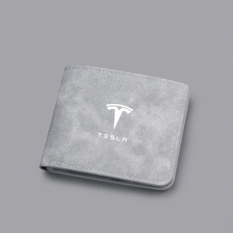 1PC Portfele z logo samochodu ID Karta bankowa Przechowywanie zdjęć Torba na pieniądze Portmonetki dla Tesla Model 3 Model S X Model Y Roadster SpaceX Akcesoria — zdjęcie 5