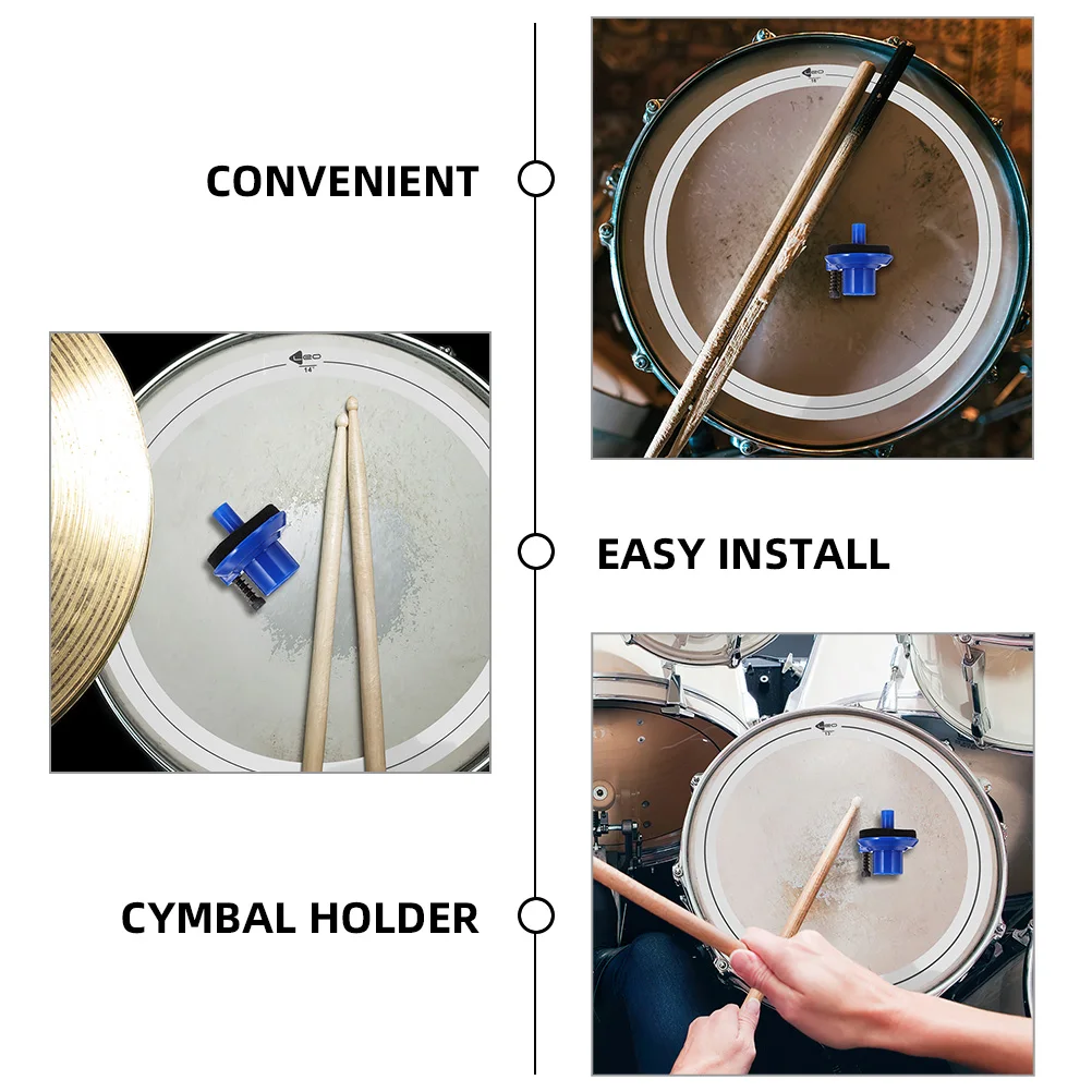 

2pcs Hi Hat Cymbal Holder Drum Clutch Pad Support Jazz Drum Parts Cymbal Stand Hardware Percussion Instrument Components