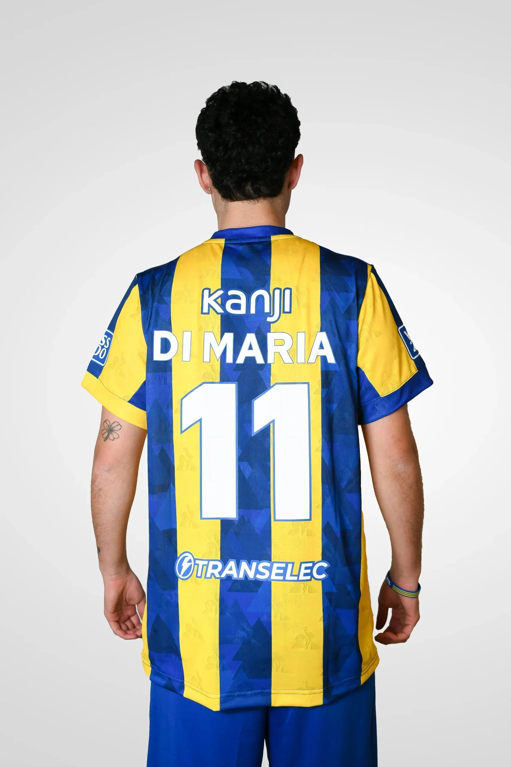 Rosario Central Ángel Di María 3D-gedrucktes Fußballtrikot für Herren, Sommer-Sport-T-Shirt, atmungsaktiv, schnelltrocknend, Streetwear-Kleidung – Detail 3