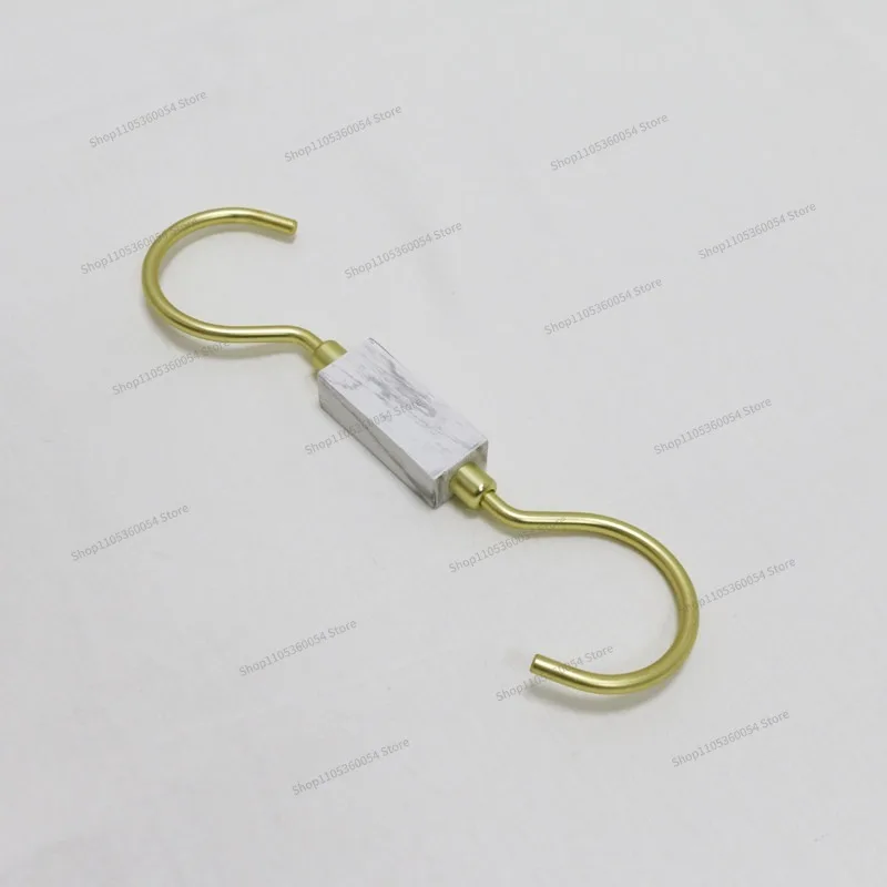 For Plastic Hook, Clothing Store Jeans Bag S Hook Wood Grain Solid Color, High-end Double Hook