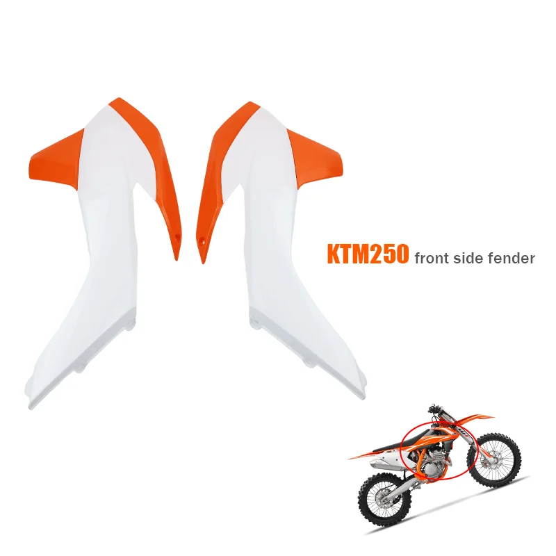 

KT250 Motorcycle Fuel Tank Protection Plastics Side Panel Fairing Kit for KT 250 Dirt Pit Bike Off-Road Motocross Accessories