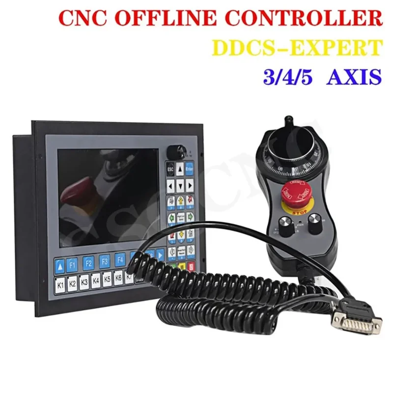 Nuevo controlador sin conexión Ddcs-Expert Cnc actualizado 3/4/5 ejes 1Mhz código G 6 ejes con volante electrónico de parada de emergencia