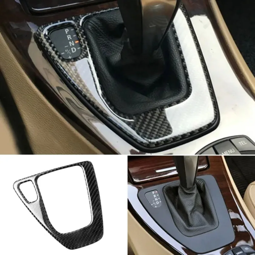 

Center Console Gear Shift Panel Cover Carbon Fiber Sticker For BMW 3 Series E90 E91 E92 E93 2005-2012 Car Interior Accessories