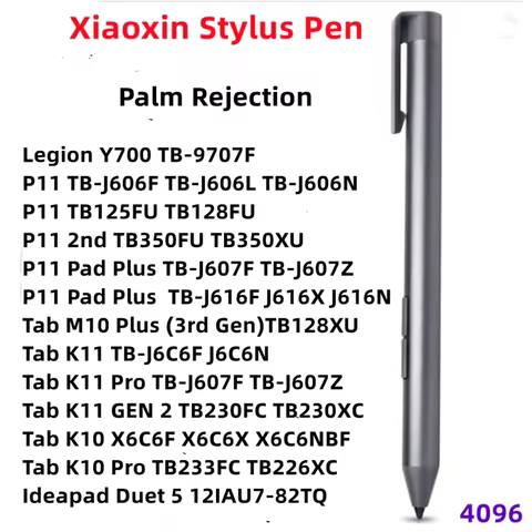 Active Pen 3 4096 Level Pressure for Lenovo Tab P11 TB-J606F TB-J606N TB-J606L / Xiaoxin pad Tablet Stylus