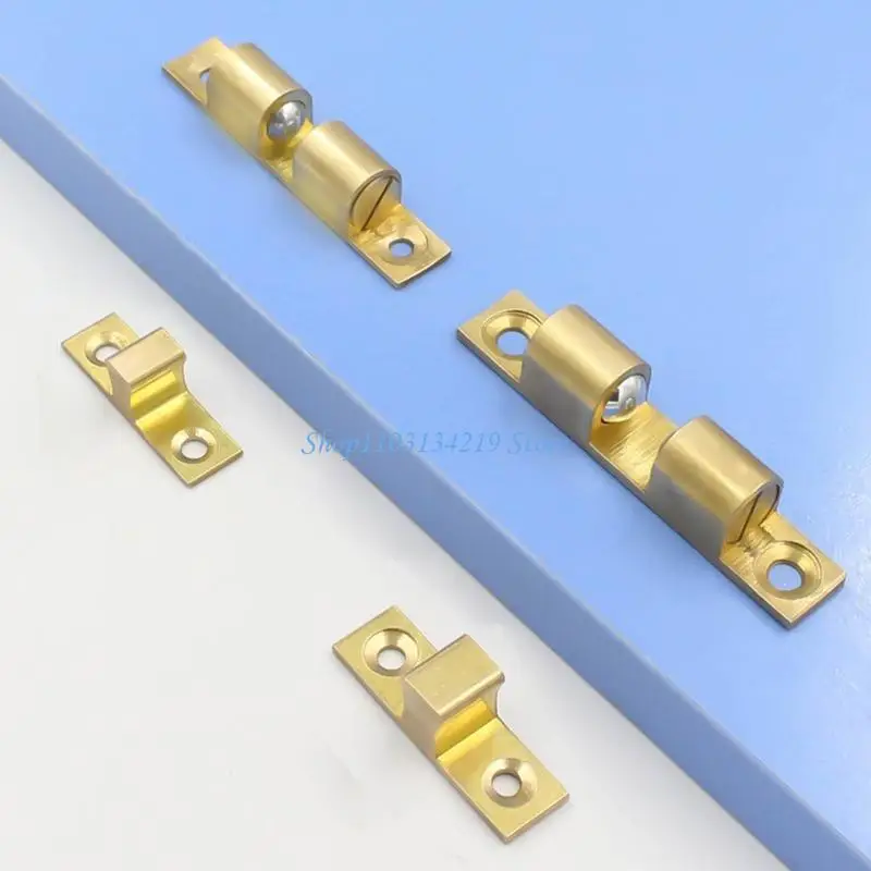 N5KC Cabinet Door Closet Double Ball Catch Furniture Door Dual Ball Roller for Latch