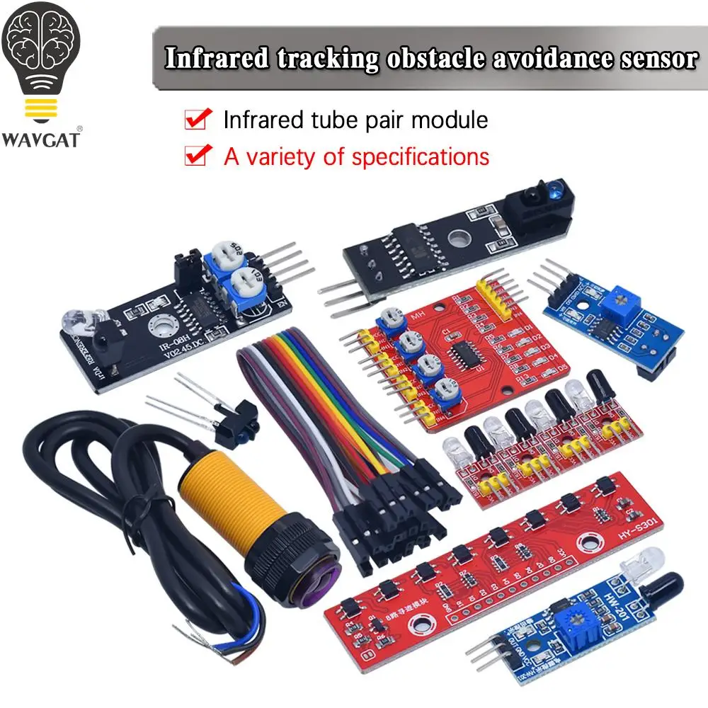 Four Road  Infrared Detector Tracking Transmission Line Obstacle Avoidance Sensor Module for Arduino Diy Car Robot