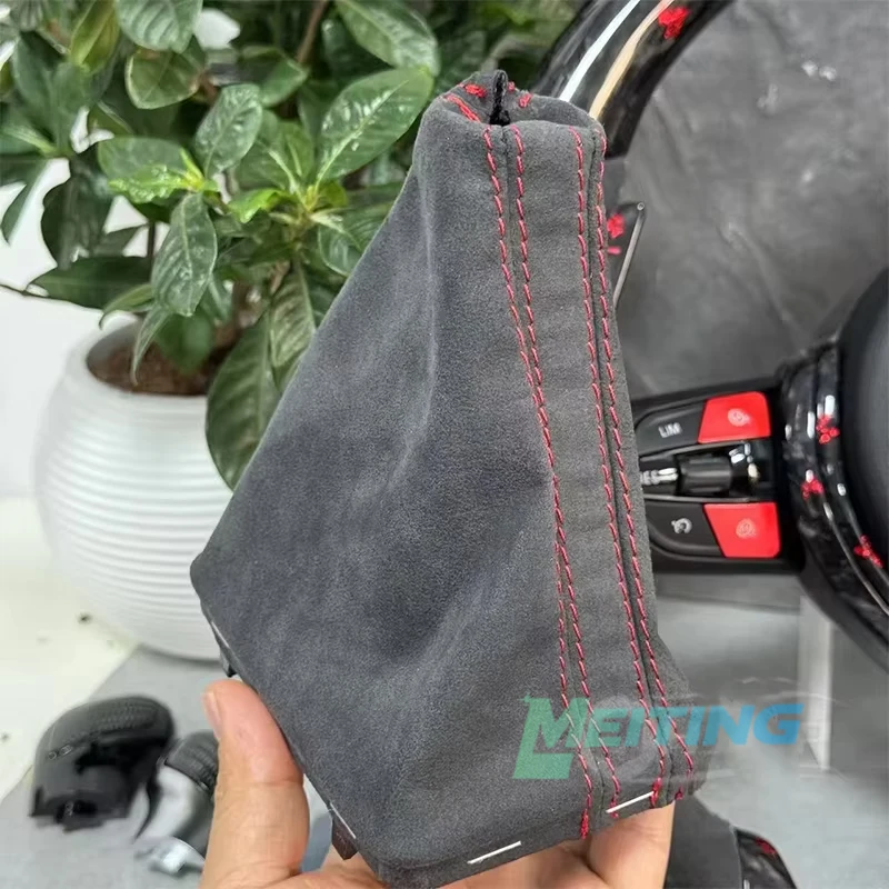 Shift Alcantara dust cover for Audi A4 A5 A6 C7 Golf 8, 6 Passat B8 B7 CC, with multiple color stitching options