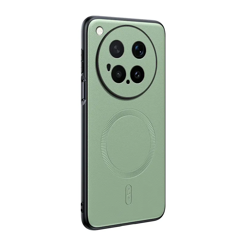 Für Vivo X500 Pro Max: Magnetische Lederhülle mit Schutzfunktion, Anti-Fingerabdruck, rutschfest, aus PC+TPU. – Detail 3