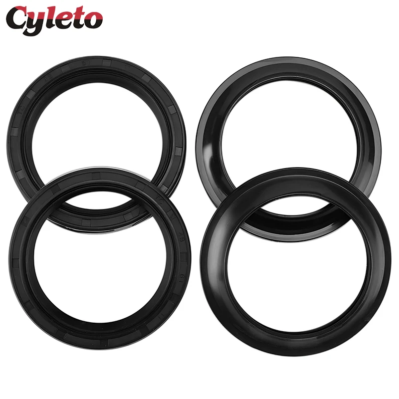 48x61x11 دراجة نارية الجبهة شوكة المثبط النفط الختم أو الغبار الختم لياماها YZF1000 Thunderace 1000 FJR1300 ABS Dragstar XVS 650 1100