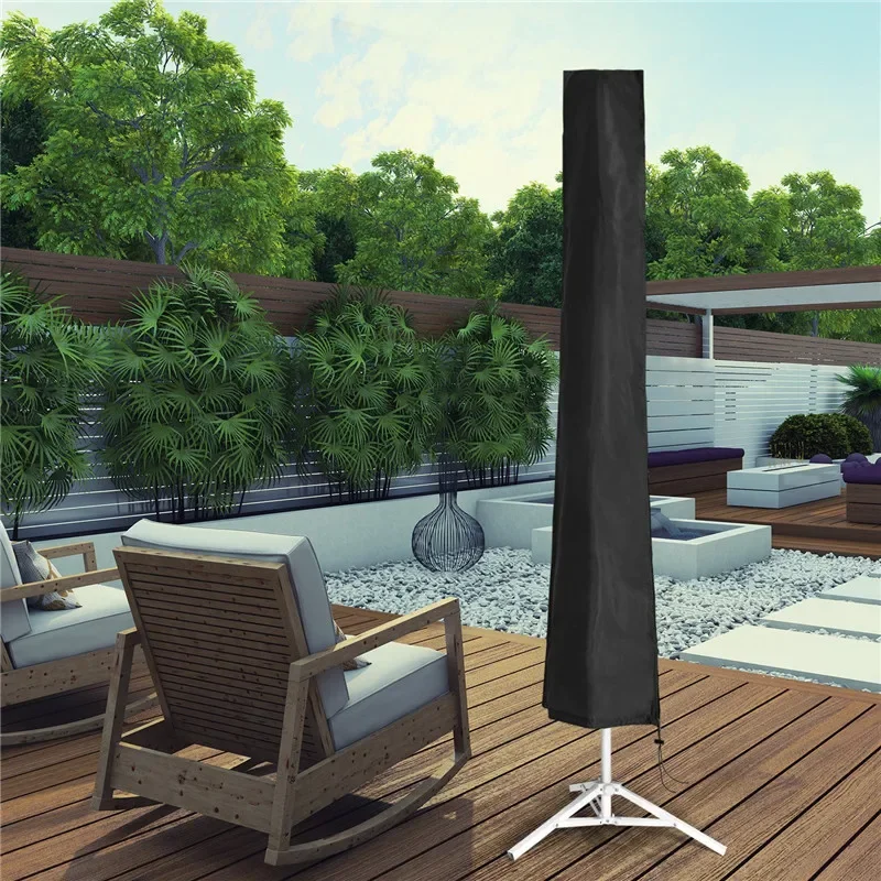 Freitragender Sonnenschirmbezug aus wasserdichtem Oxford-Stoff in 6 Größen für den Außenbereich, Garten, Terrasse, wetterfester Regenschirmbezug – Detail 10