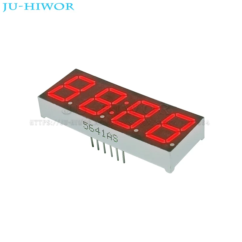 5pcs 0.56 Inch 12Pins C-C 5463AS C-A 5463BS 4 Digits Bits 7 Segment Red Clock LED Digital Display Digitron Common Anode Cathode