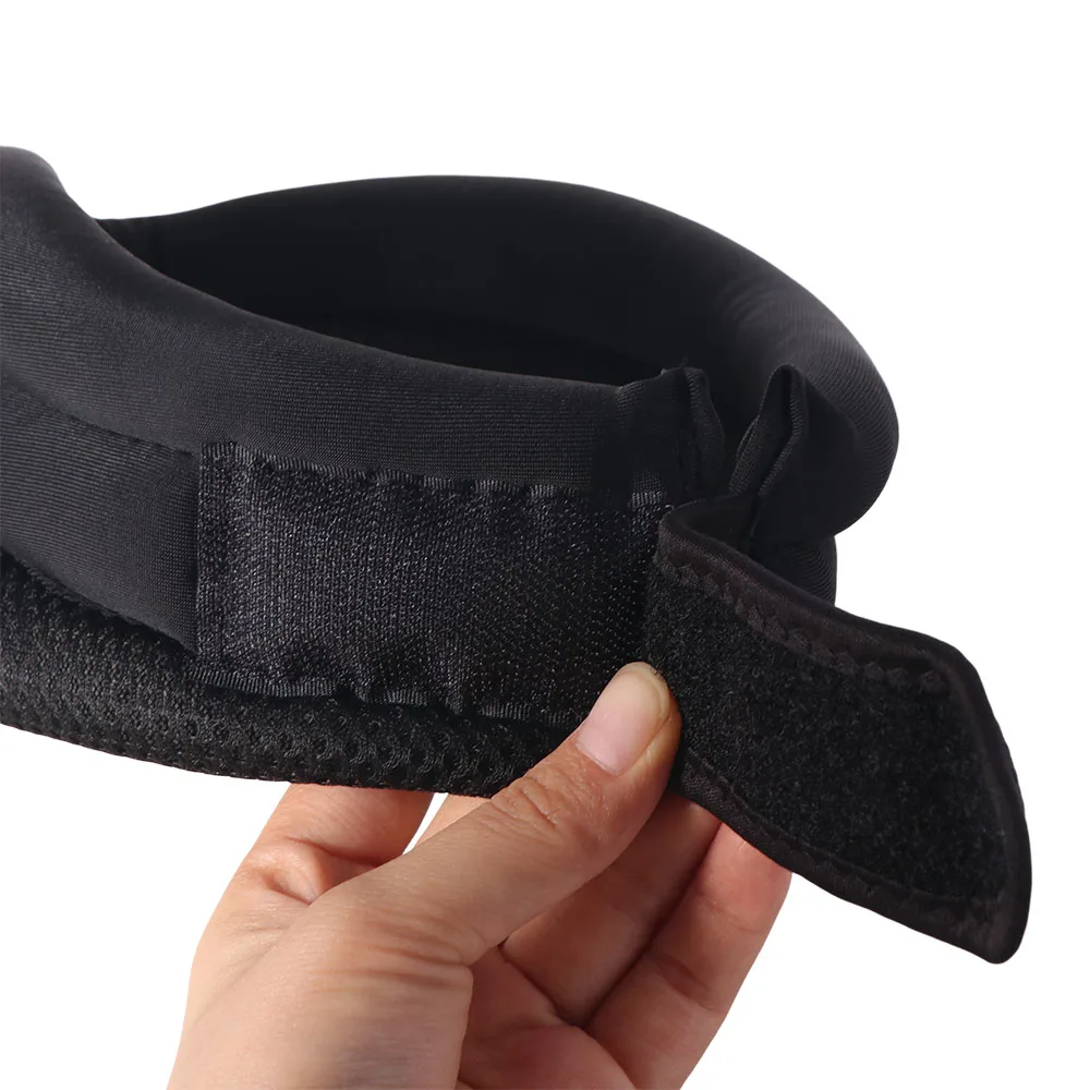 Soporte de cuello de espuma suave y duradero para hombre, almohadas para la cabeza firmes elásticas ajustables, transpirables, de tres etapas, para esguince, cuello Cervical