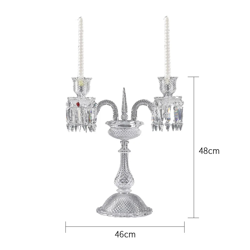 

Zml candlestick glass aromatherapy candlelight dinner wedding props crystal candle holder