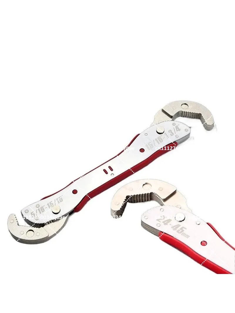 9-45mm Multifunctional Adjustable Double Head Pipe Wrench Hardware Tool