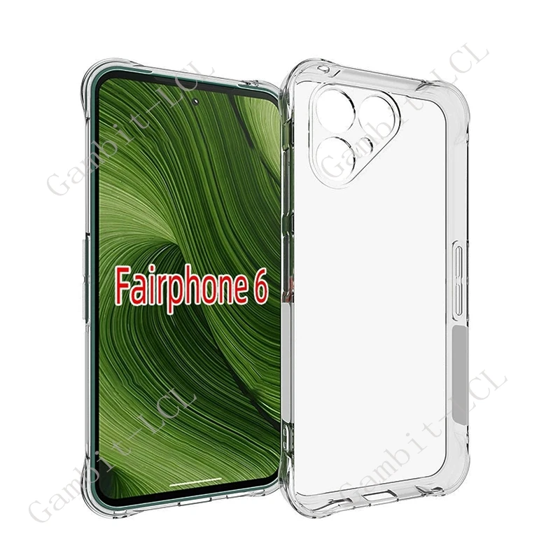 Capa anti-queda para fairphone 5 6 fairphone 5 fairphone6 gen 6 tpu macio original à prova de choque capa traseira em fairphone 6
