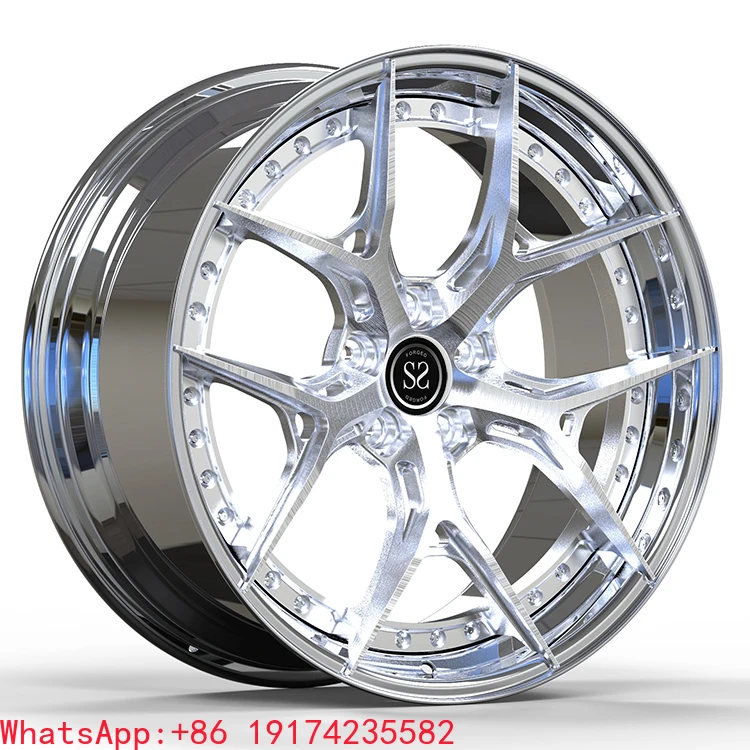 

For Ferrari F12 Custom 20 Inch 2 Piece Polish Forged Wheel Rims 5x114.3
