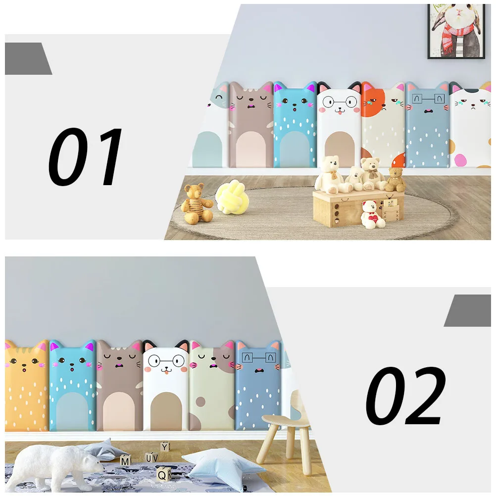 

Anti-collision Wall Stickers Decorative Kid Room Pad Animal Pattern Protective Cushion Home Baby Learning Walk