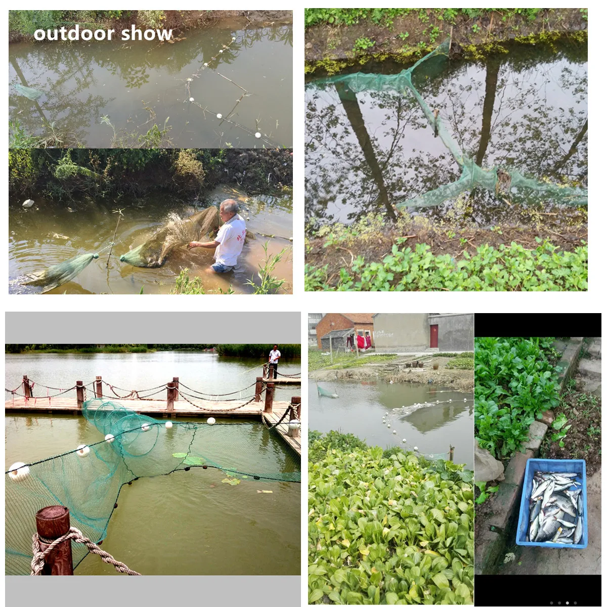 POUI COME DREAM Fish Trap Seine Net Mutifilament Nylon Trawl Fish Net Fishing Pot Shrimp Cage Pull Fishing Trammel Rede Pesca
