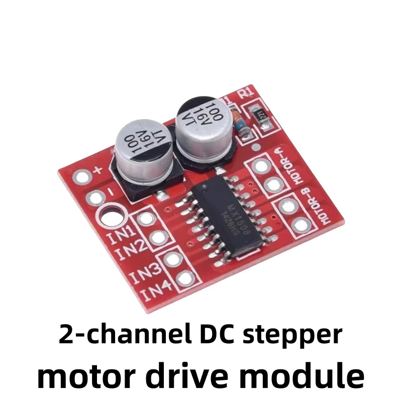 2-channel DC stepper motor drive module PWM speed regulation, forward and reverse dual H bridge board, super L298N