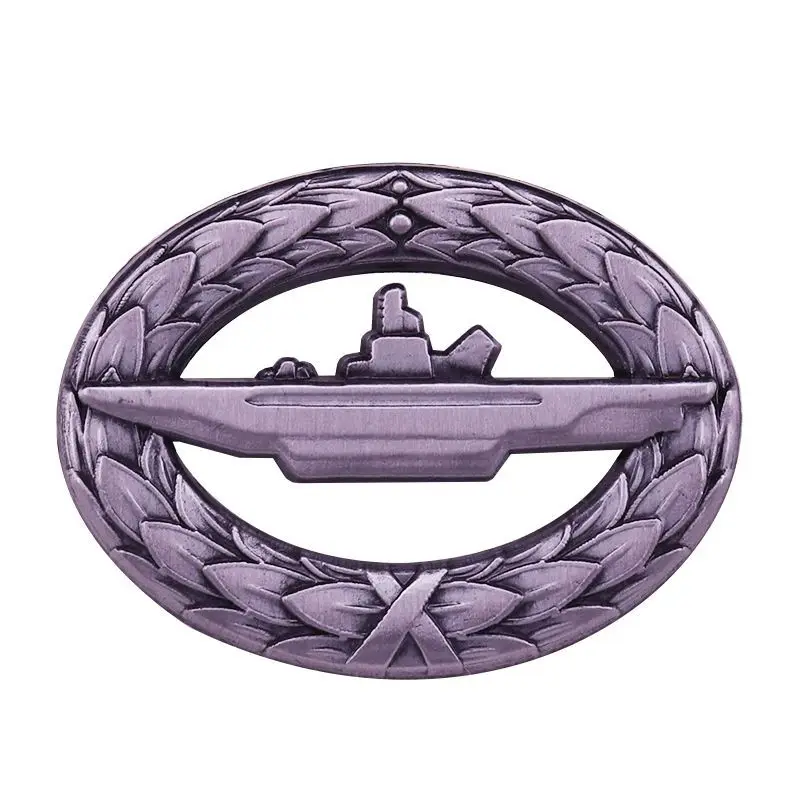 Retro Naval Submarine Badge Commemorative Brooch Pin Decoration Crafts Not History Version Collection Gift