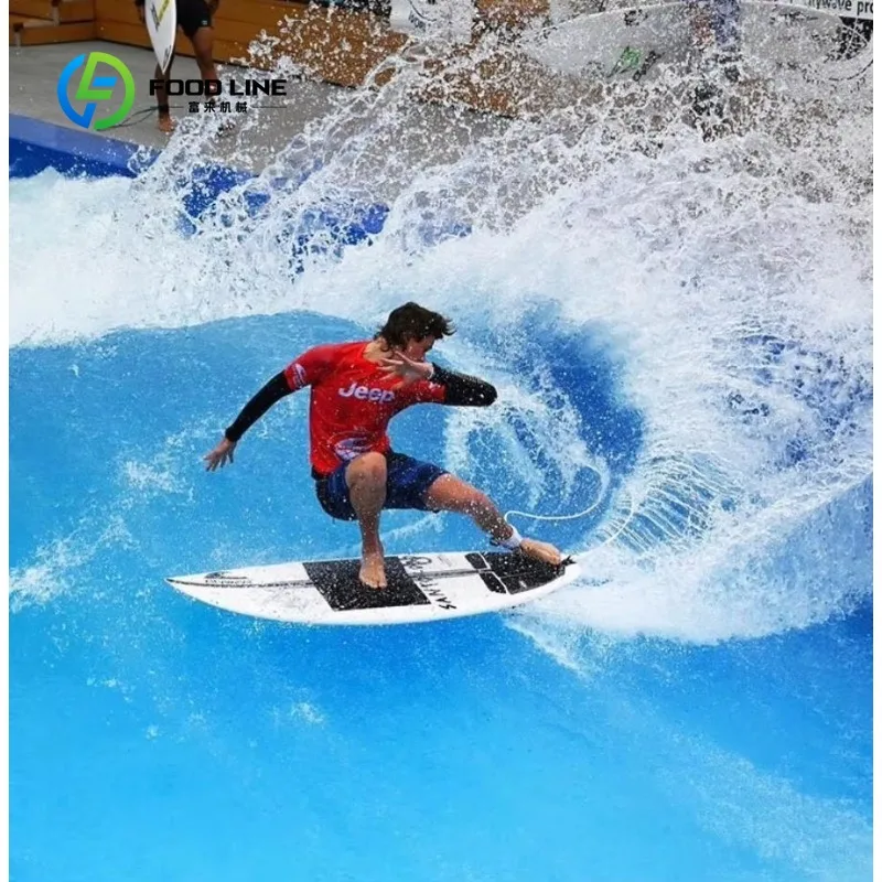 Customized Flowrider Crazy Surf Simulator With Inflatable Frame Water Theme Park Wave Pool Machine For Commercial Amusement